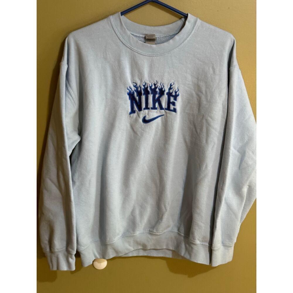 Nike blue flame vintage‎ sweatshirt M